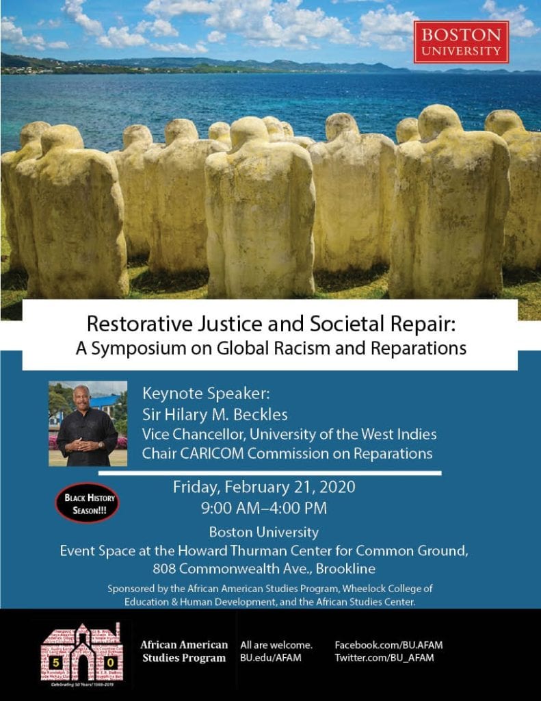 Restorative Justice and Societal Repair: A Symposium on Global Racism and Reparations Restorative Justice and Societal Repair: A Symposium on Global Racism and Reparations