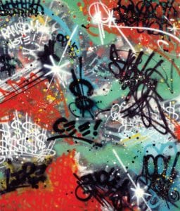 Ransom Note: CEE, 1984. Toxic (American, born in 1965). Brooklyn Museum, Gift of Carroll Janis and Conrad Janis, 1999.57.20. Photograph: Brooklyn Museum. © 2020 Artists Rights Society (ARS), New York/ADAGP, Paris. Courtesy, Museum of Fine Arts, Boston
