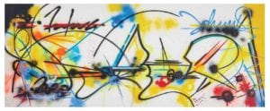 Untitled, 1982. Futura. Private Collection © Futura 2000 / Wave 5 Communications LLC. Courtesy, Museum of Fine Arts, Boston.