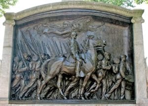 Robert Gould Shaw and the Massachusetts 54th Regiment Memorial PHOTO: COURTESY FRIENDS OF THE PUBLIC GARDEN