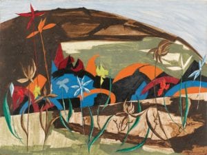 “Peace,” Panel 26 from “Struggle: From the History of the American People” by Jacob Lawrence. © The Jacob and Gwendolyn Knight Lawrence Foundation, Seattle/Artists Rights Society (ARS), New York.