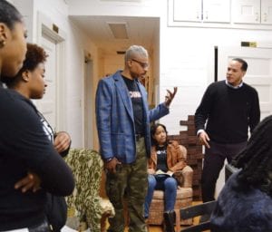 SekouWrites developing “Brown Boy Mad” with Fisk University students. PHOTO: COURTESY OF SEKOUWRITES