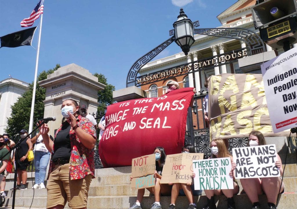 Activists push to change Massachusetts state flag Activists push to change Massachusetts state flag