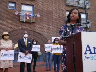 City Councilor Andrea Campbell announces run for mayor