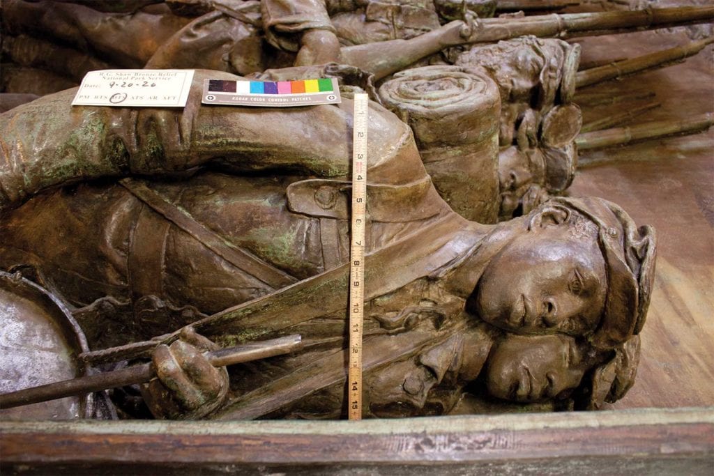 Robert Gould Shaw Memorial undergoes historic restoration Robert Gould Shaw Memorial undergoes historic restoration