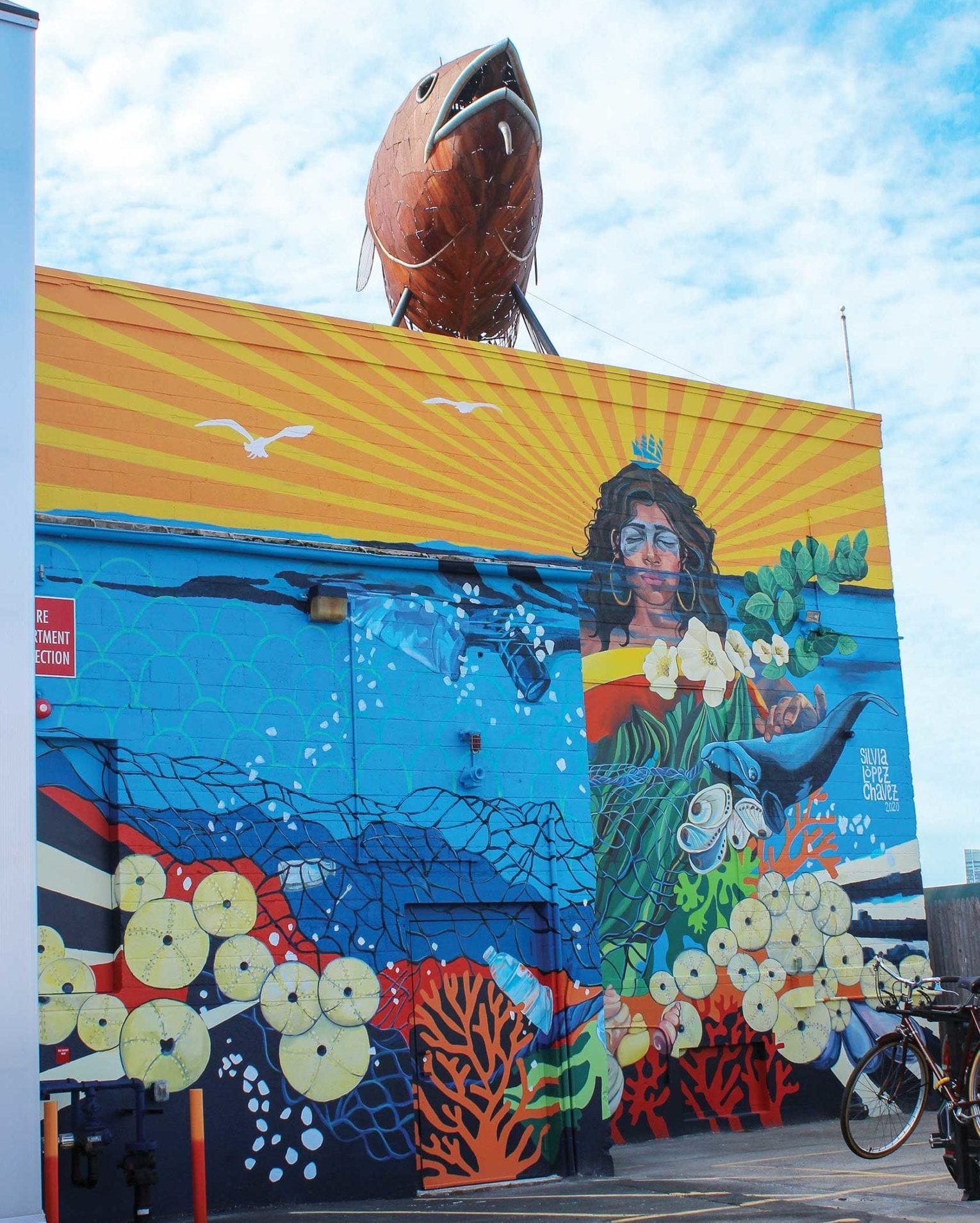HarborArts waterfront murals speak to climate change - BayStateBanner