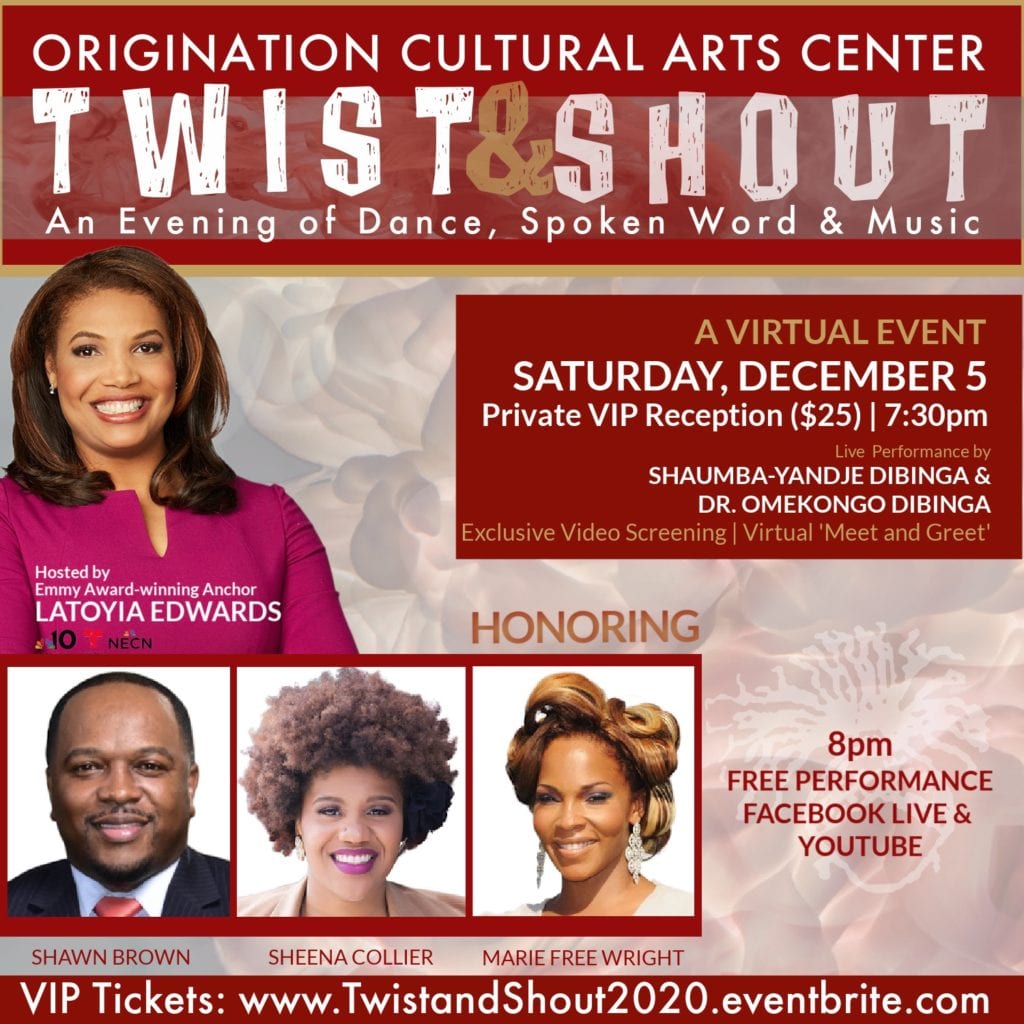 Twist & Shout! An Evening of Dance, Spoken Word & Music Twist & Shout! An Evening of Dance, Spoken Word & Music