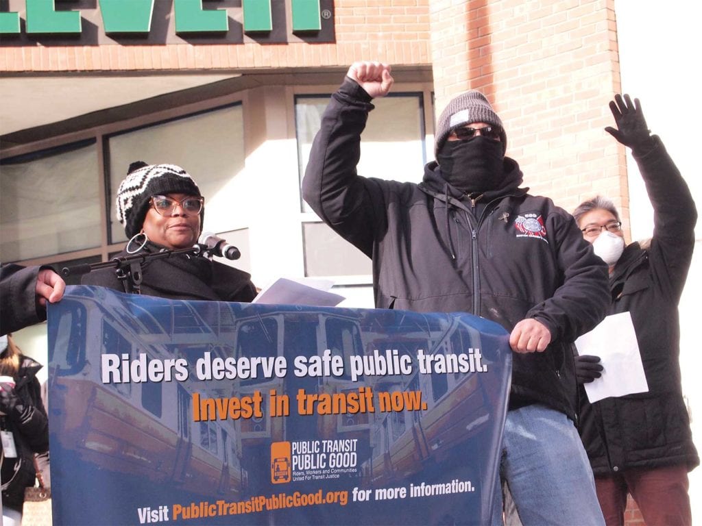 Transit activists protest MBTA service cuts Transit activists protest MBTA service cuts