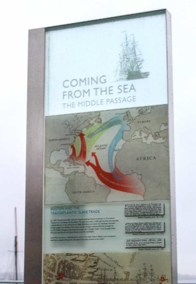 Middle Passage memorial marker acknowledges Boston’s history of slavery