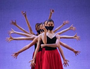 Alainah Grace Reidy and Boston Ballet II in The Gift; photo by Brooke Trisolini; courtesy of Boston Ballet