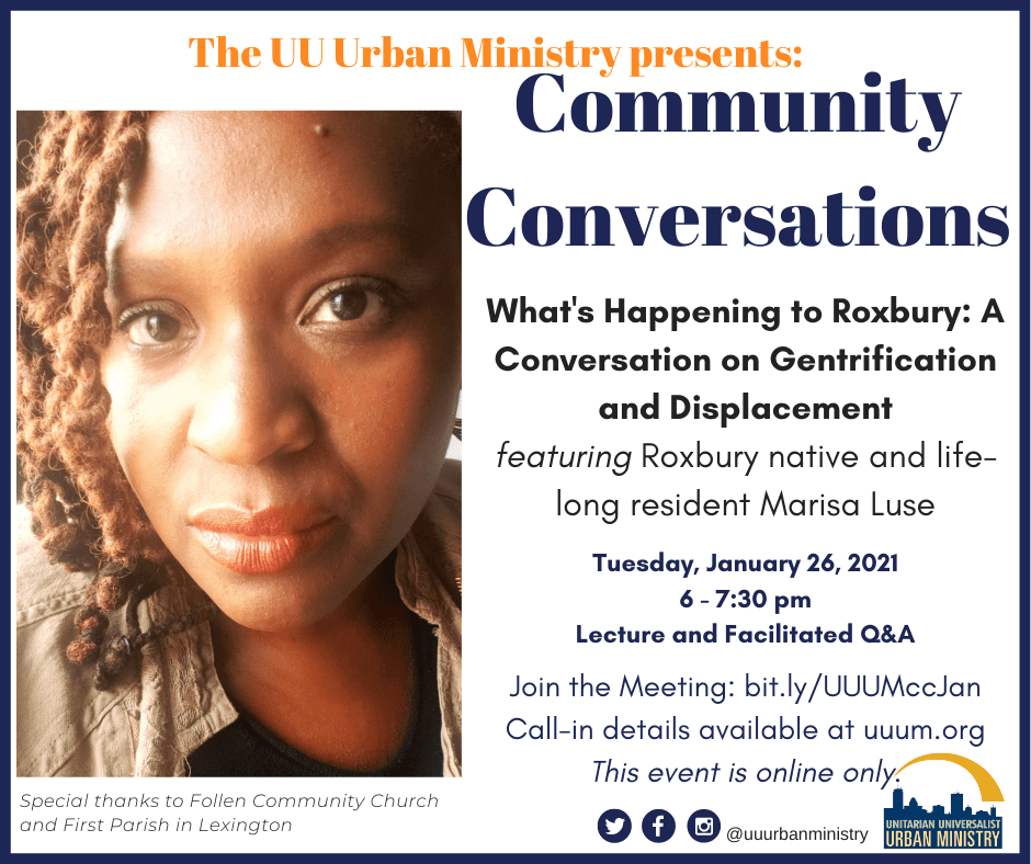 What’s Happening to Roxbury: A Conversation on Gentrification and Displacement What’s Happening to Roxbury: A Conversation on Gentrification and Displacement