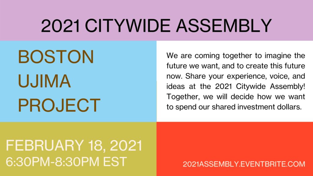 Ujima Citywide Assembly Ujima Citywide Assembly