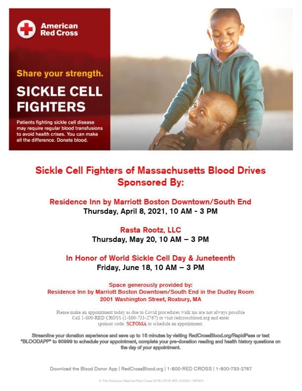 Sickle Cell Fighters of Massachusetts Blood Drives Sickle Cell Fighters of Massachusetts Blood Drives