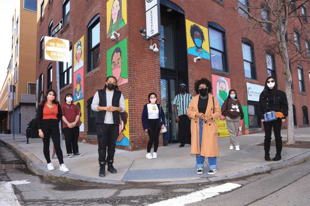 Artists for Humanity creates mural on Boston Community