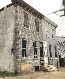 The Walnut Street row house in Camden, N.J., where the young Martin Luther King Jr., rented a room. PHOTO: ERINT IMAGES