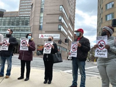 Former employees boycott Marriott Copley