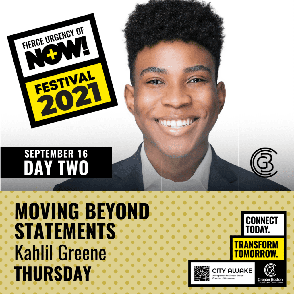 Moving Beyond Statements featuring Kahlil Greene – Fierce Urgency of Now festival Moving Beyond Statements featuring Kahlil Greene – Fierce Urgency of Now festival