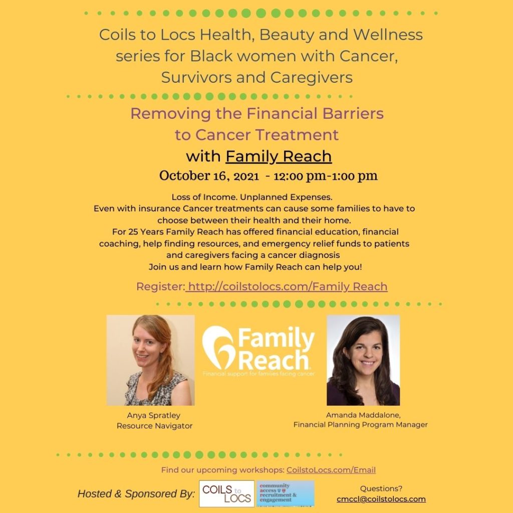 Removing the Financial Barriers to Cancer Treatment with Family Reach Removing the Financial Barriers to Cancer Treatment with Family Reach