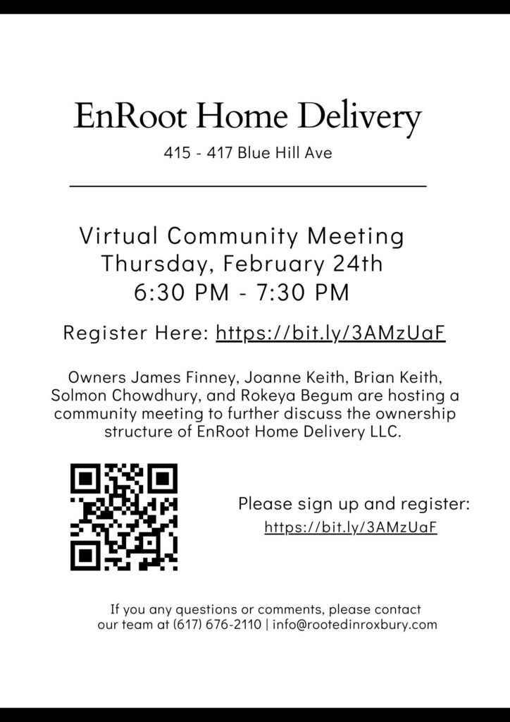 EnRoot Home Delivery | Community Meeting EnRoot Home Delivery | Community Meeting