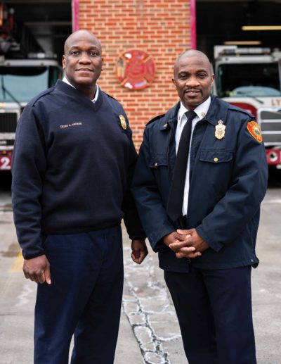 North Shore brothers lead fire departments