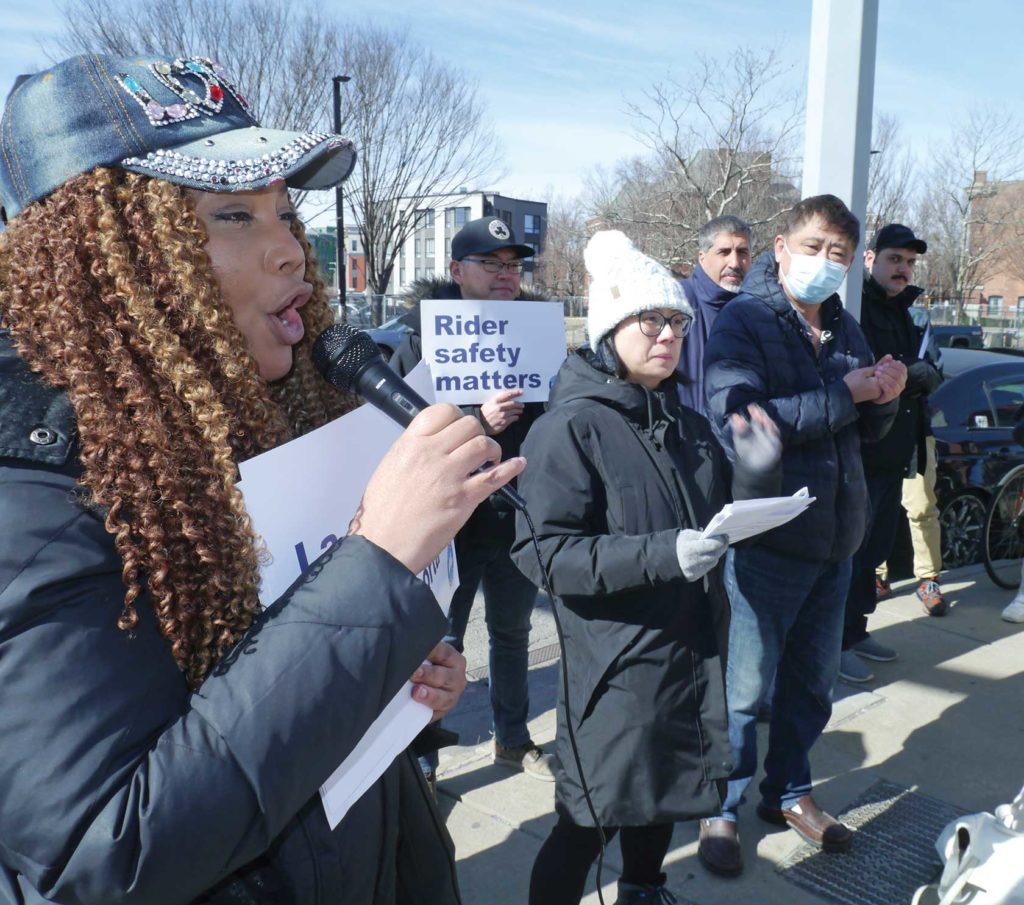 Activists rally against ride share ballot initiative Activists rally against ride share ballot initiative