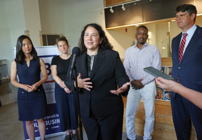 Head of Small Business Administration meets with local entrepreneurs