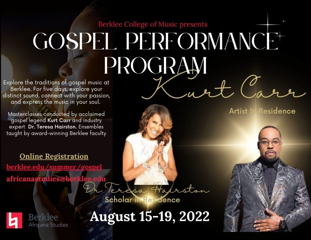 Berklee Gospel Performance WorkShops Berklee Gospel Performance WorkShops