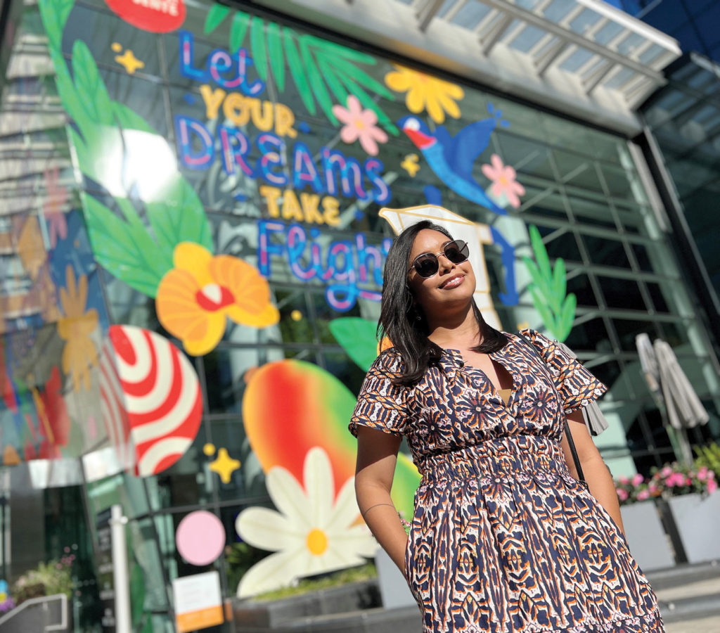 Muralist wraps Pru in Latinx culture and color Muralist wraps Pru in Latinx culture and color