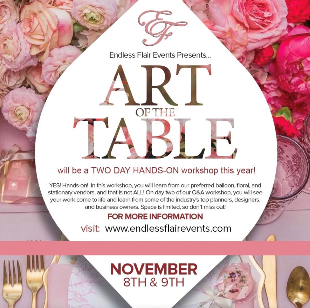 Art of the Table Presented by Ieasha James of Endless Flair Events Art of the Table Presented by Ieasha James of Endless Flair Events
