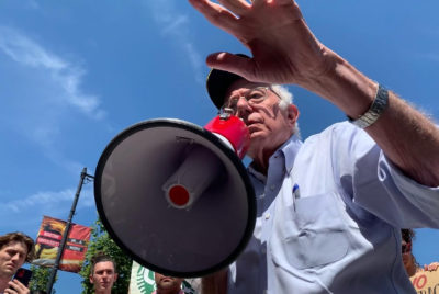 Sanders joins rally for worker’s rights