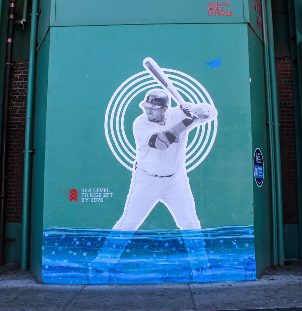 Big Papi climate change mural installed at Fenway Park Big Papi climate change mural installed at Fenway Park