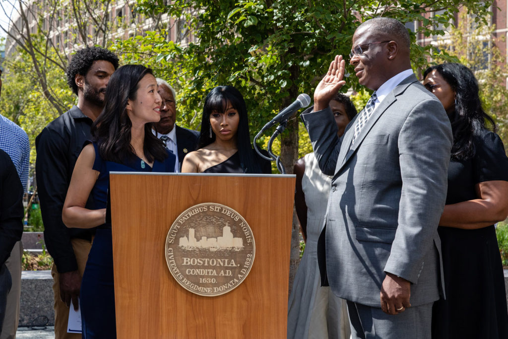 Cox sworn in as Boston police commissioner Cox sworn in as Boston police commissioner