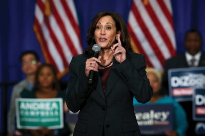 Kamala Harris rallies Democrats in Roxbury