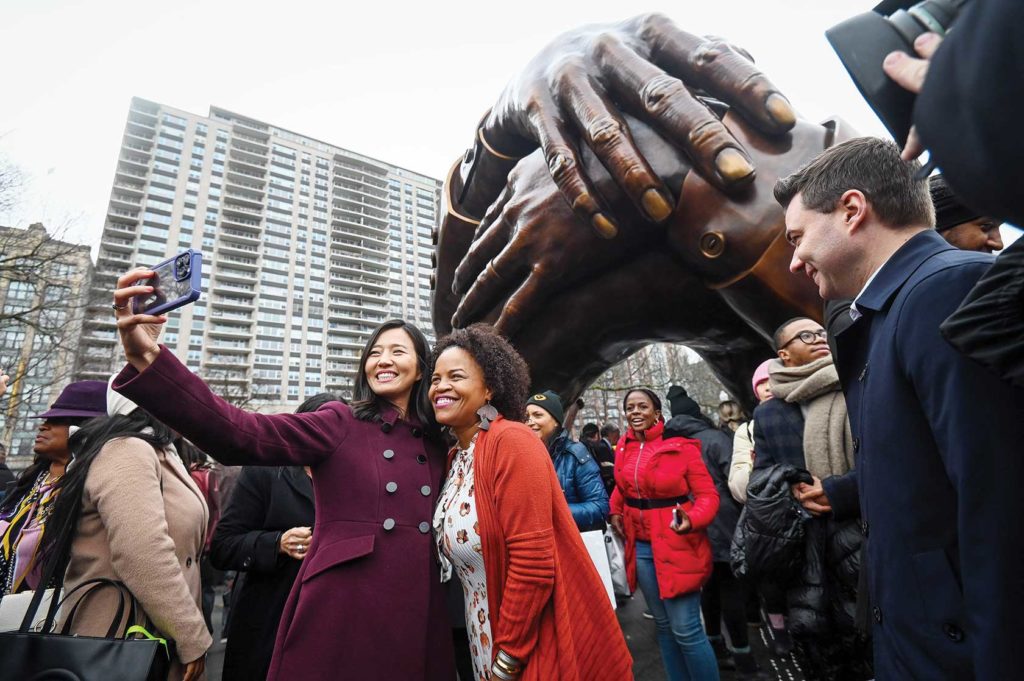 Boston comes together for ‘Embrace’ unveiling