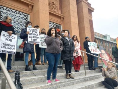 Activists seek answers in Camb. cop shooting