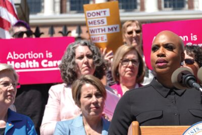 Healey, electeds pledge to uphold medication abortions