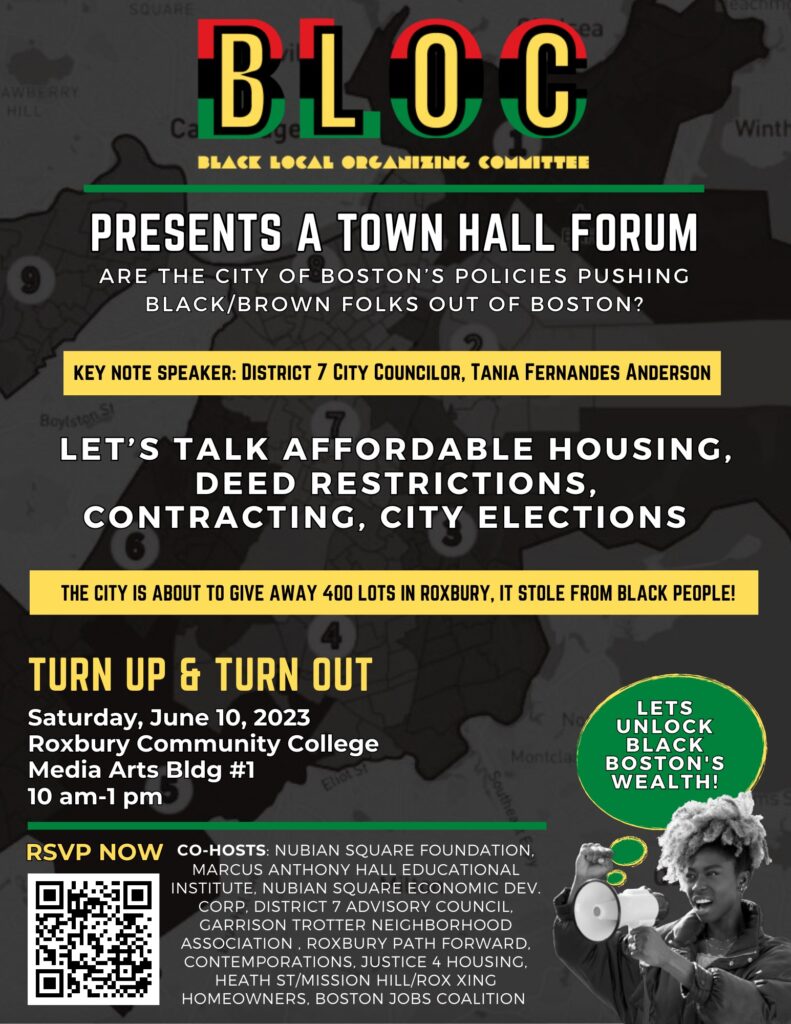 Black Local Organizing Committee presents A Town Hall Forum Saturday, June 10th
