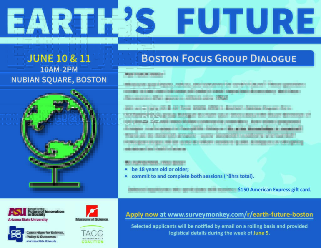Focus Group | Share Your Ideas about the Earth's Future