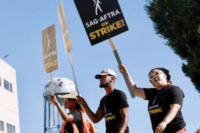 Actors join writers in Hollywood strike
