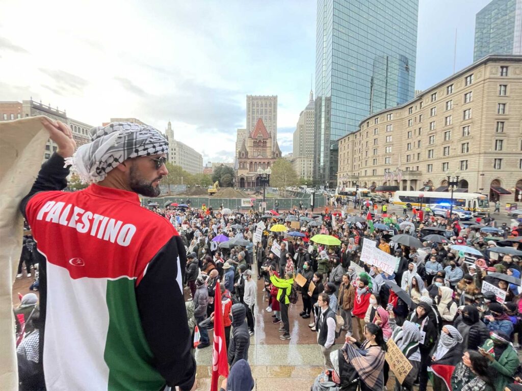 Protesters press for Gaza ceasefire Protesters press for Gaza ceasefire
