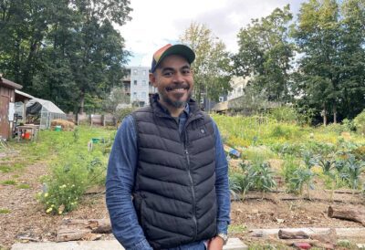 Building community with garden beds and soup