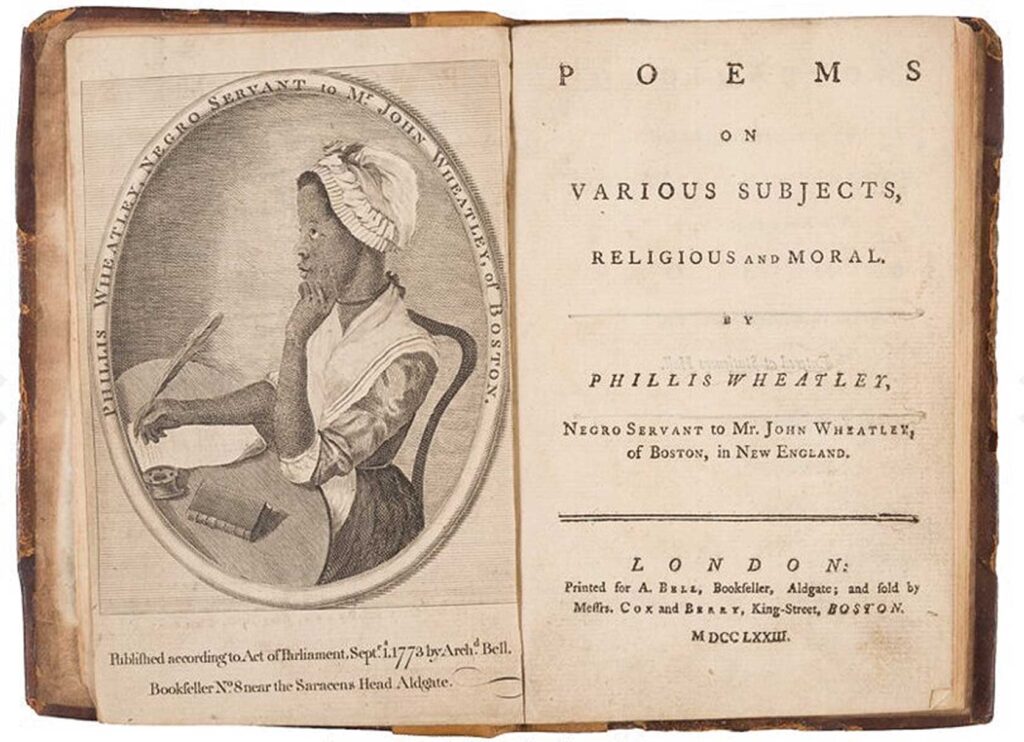 First edition Phillis Wheatley poetry book acquired by Boston Tea Party Ships & Museum